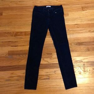 madewell navy blue corduroy pants 25x32